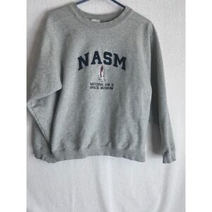 Vintage Smithsonian NASM Space Shuttle Sweatshirt Gray The Cotton Exchange Small